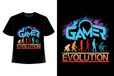 Gaming T-Shirt Design clipart