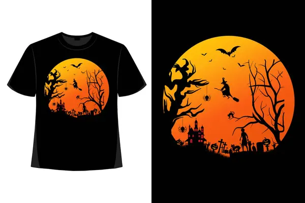 stock vector Halloween t-shirt design, Halloween day, spooky, funny skeleton, pumpkin, vector, spooky season, sublimation, design, horror, t-shirt design.