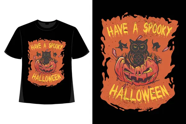 stock vector Halloween t-shirt design, halloween day, spooky, funny skeleton, pumpkin, vector, spooky season, sublimation, design, horror, t-shirt design.