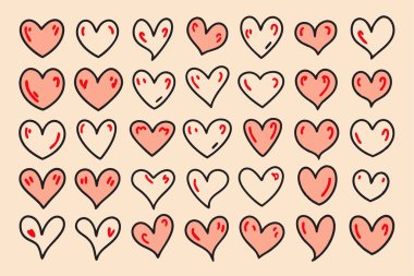 Doodle Heart Eps, Sketch Heart Eps clipart