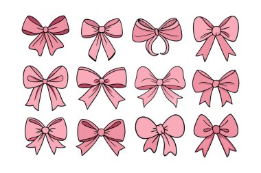 Coquette Bow Valentine's Day vector Bundle | Cute Girly Valentine Clipart for Cricut & Sublimation. clipart