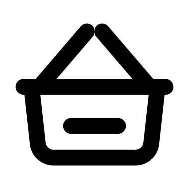 Gösterişli Siyah ve Beyaz Alışveriş Arabası Simgesi, E-Ticarette Tasarımcılar ve İçerik Yaratıcıları İçin Mükemmel, Perakende ve Pazarlama Projelerine Temiz ve İşlevsel Element Ekleme