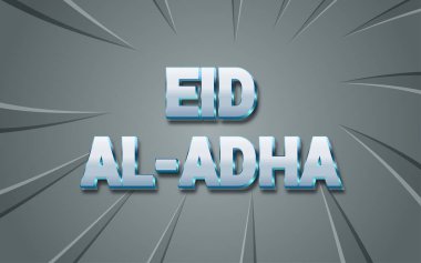 Lüks altın bayram al-adha metin efekti 