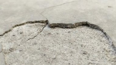 Beton yüzeyler soyuluyor ya da dalgalanıyor. aşırı hava koşulları nedeniyle