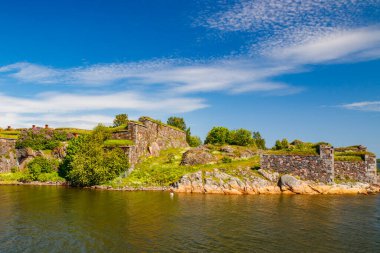 Finlandiya, Helsinki 'de yaz günü Suomenlinna Kalesi.