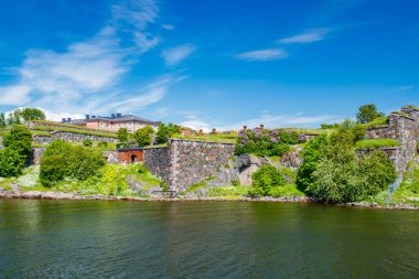Finlandiya, Helsinki 'de yaz günü Suomenlinna Kalesi.