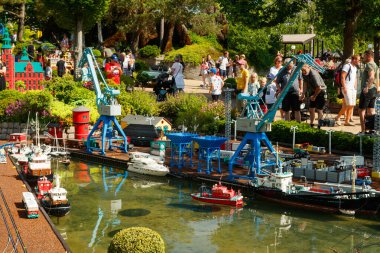 Billund, Danimarka - 16 Haziran 2023: Danimarka 'da Legoland Eğlence Parkı.