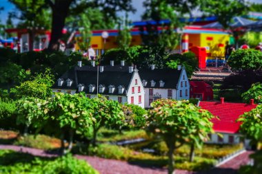 Billund, Danimarka - 16 Haziran 2023: Danimarka 'da Legoland Eğlence Parkı.