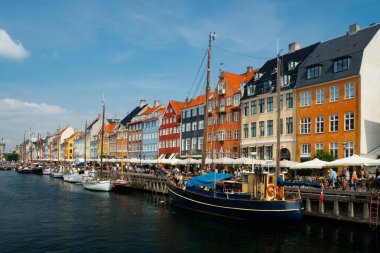 Nyhavn Kopenhag, Danimarka görünümünü