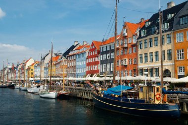 Nyhavn Kopenhag, Danimarka görünümünü