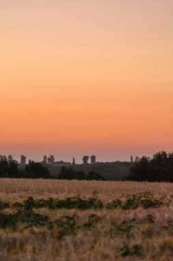 Günbatımında, Provence, Kızılay köyünde..
