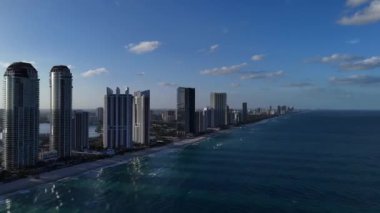 Sunny Isles Sunset, Miami, Florida 'da Yükseliyor