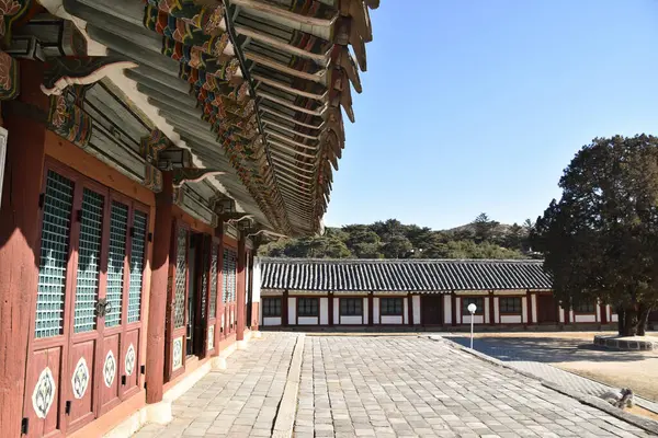 stock image A Korean Buddhist temple in Kaesong, North Korea