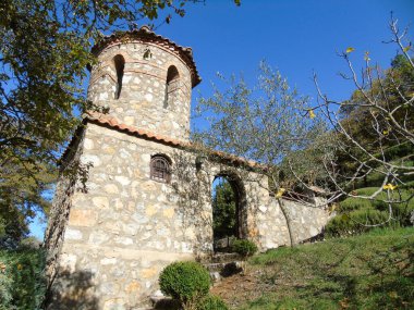 Makedonya 'nın Sveti Naum kentinde Küçük bir Manastır