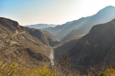 A River Valley at Yuntaishan in Henan, China clipart