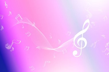  Notalarla soyut renkli müzik arkaplanı, notalarla soyut renkli müzik arkaplanı 