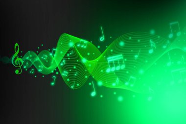  Notalarla soyut renkli müzik arkaplanı, notalarla soyut renkli müzik arkaplanı 