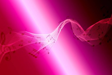  Soyut bir müzik tasarımı, soyut bir müzik tasarımının tasviri 