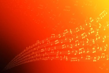  Müzik notaları illüstrasyon arka planı, müzik notaları illüstrasyon arka planı 