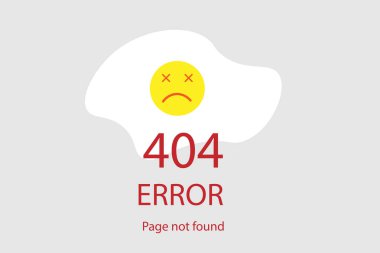 Gri arka planda RVB d 404 hata kavramı