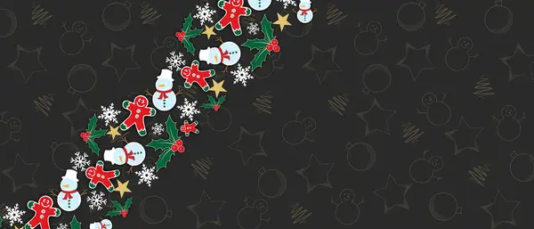  Noel kartı tatili dekorasyonu 