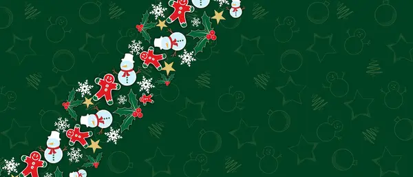  Noel kartı tatili dekorasyonu 