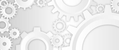 Beyaz arkaplanda Beyaz Altıgen Yapı Vites Başlığı