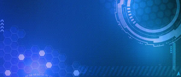 blue technology background and abstract digital tech circle