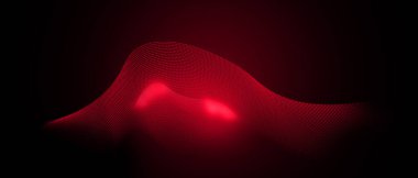 Nokta kırmızı dalga ışık ekran gradyan doku arkaplanı