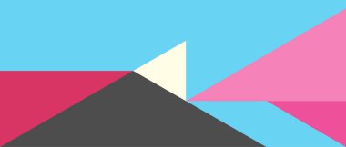 Modern soyut kapaklar seti, minimal kapaklar tasarımı. Renkli geometrik arkaplan