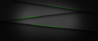 soyut açık yeşil siyah uzay çerçeve düzeni tasarım teknoloji üçgeni konsepti gri doku arkaplanı