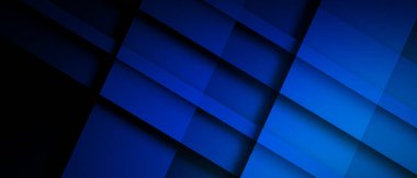 Modern iş konsepti sunumu için Geometrik koyu mavi doku arkaplanı