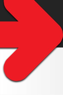 kırmızı ok soyut kapak şablon paketi siyah ve beyaz arkaplan ile ayarlandı