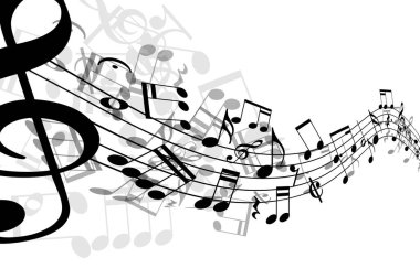 Soyut müzik tasarımı bir arka plan olarak kullanmak için