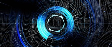 Teknoloji arka planı Yüksek teknoloji iletişim kavramı yenilikler soyut arka plan