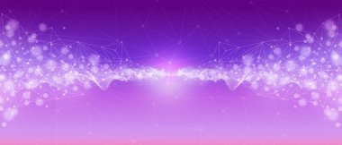 bağlantı ve teknoloji soyut