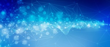 bağlantı ve teknoloji soyut