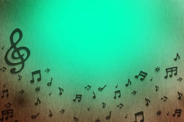 müzik arka plan notları ile