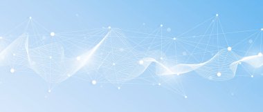 Sunumunuz için ağ ve bağlantı arkaplanı