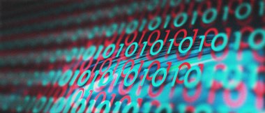 Soyut Dijital Kod Şablonu