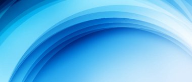 Açık mavi arka plan kavisli