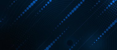 Mavi arkaplanda soyut geometrik dinamik şekiller