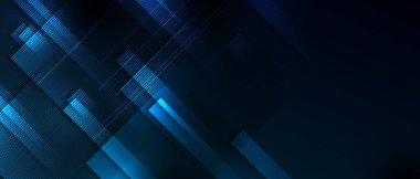 Işık çizgisi ve geometrik şekilli modern dijital grafik tasarımı