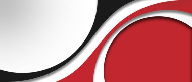 İş konsepti için dinamik eğrisi olan soyut kırmızı ve siyah dalgalı arkaplan