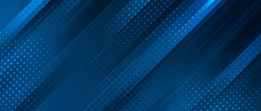  Soyut mavi yarım ton noktalı satır arkaplanı