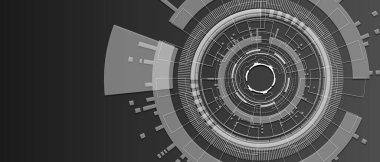 Kopyalama alanı olan soyut teknoloji grafik arkaplanı 