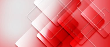 Parlak geometrik modern kare tasarım şablonu