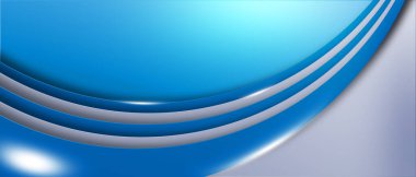 Modern soyut gradyan mavi pankart ve gri arkaplan