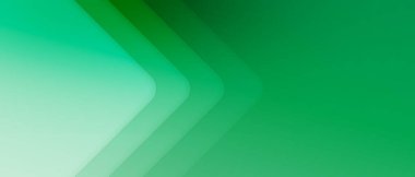 yeşil soyut uzun pankart. Oklu en küçük arkaplan ve kopyalama alanı 