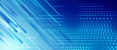 Soyut mavi teknoloji arkaplanı